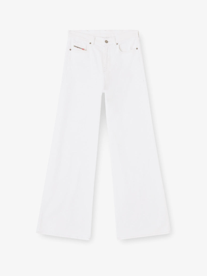 Diesel Pantalón de mujer Diesel de mezcla de algodón, color blanco - World Class Fashion