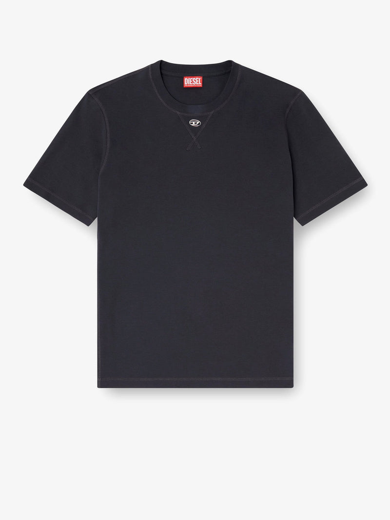 Diesel Camiseta de mezcla de algodón Diesel para hombre, negra - World Class Fashion