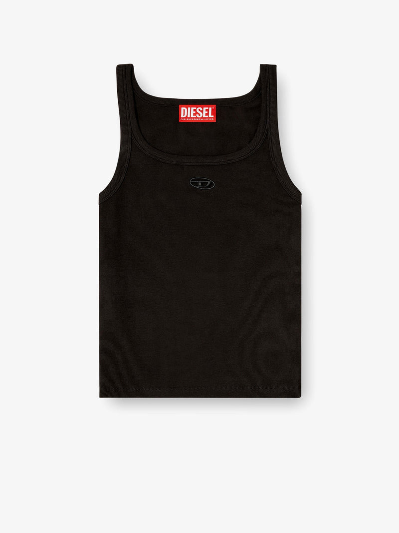 Diesel Diesel T-Wife-Od Ribbed Cotton Tank Top Black - World Class Fashion