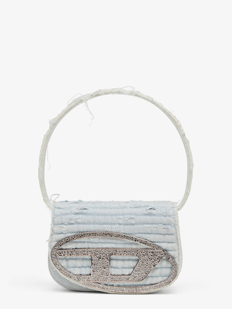 Diesel Bolso de hombro Diesel 1Dr Denim Gris Mujer - World Class Fashion