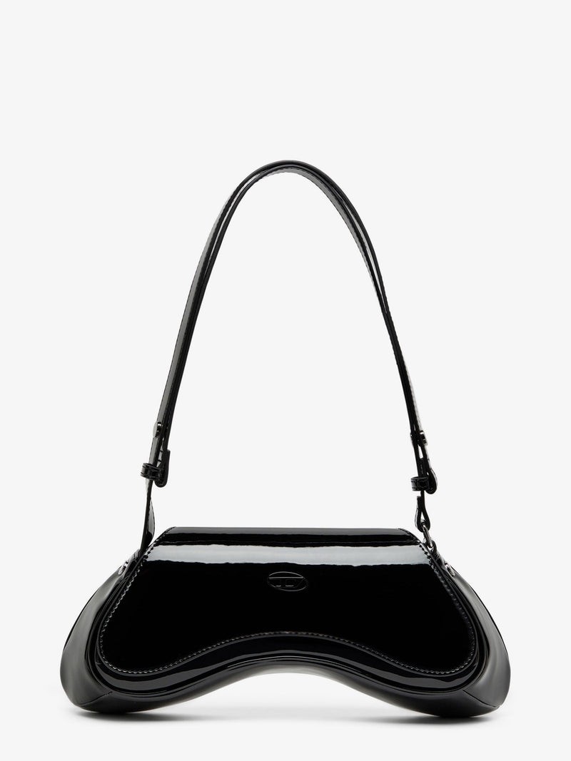 Diesel Diesel Play Crossbody Patent Fabric Bag Black - World Class Fashion