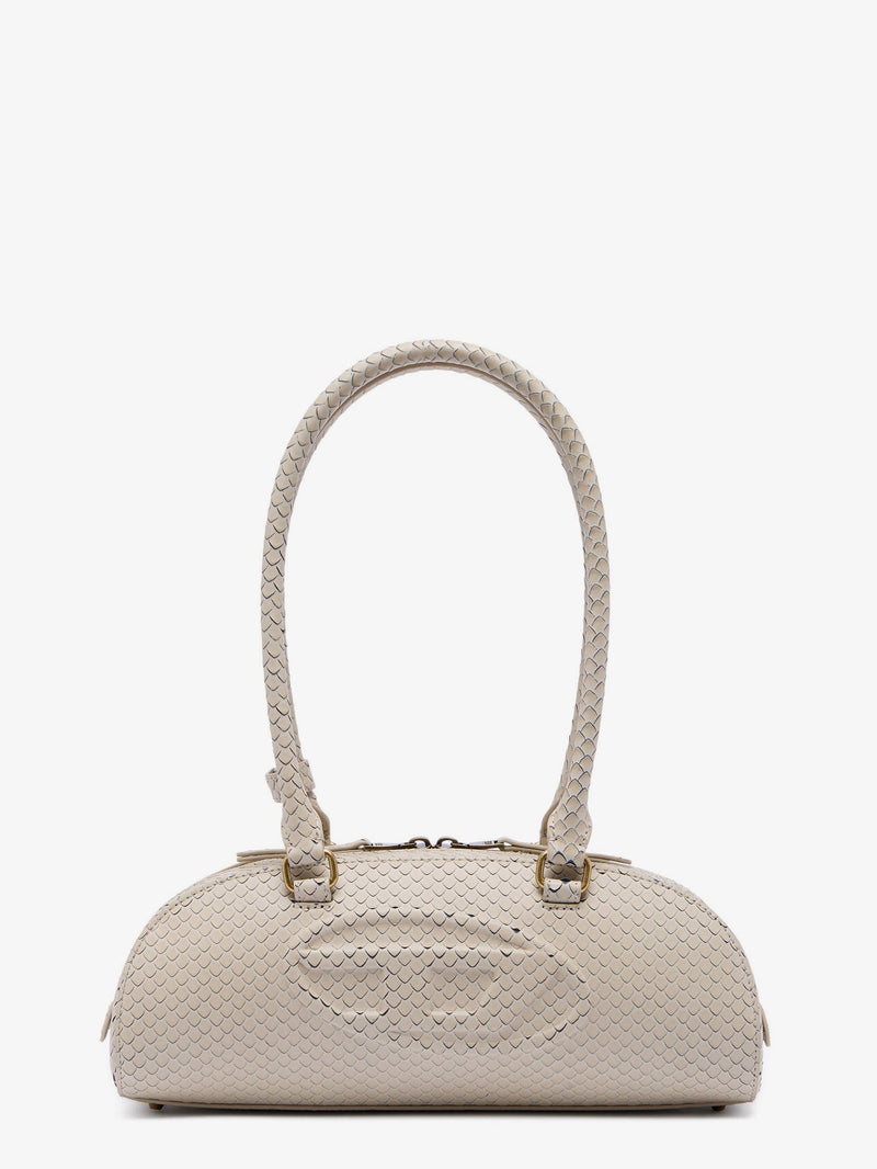 Diesel Bolso de Hombro Diesel 1Dr de Piel Efecto Pitón Beige - World Class Fashion