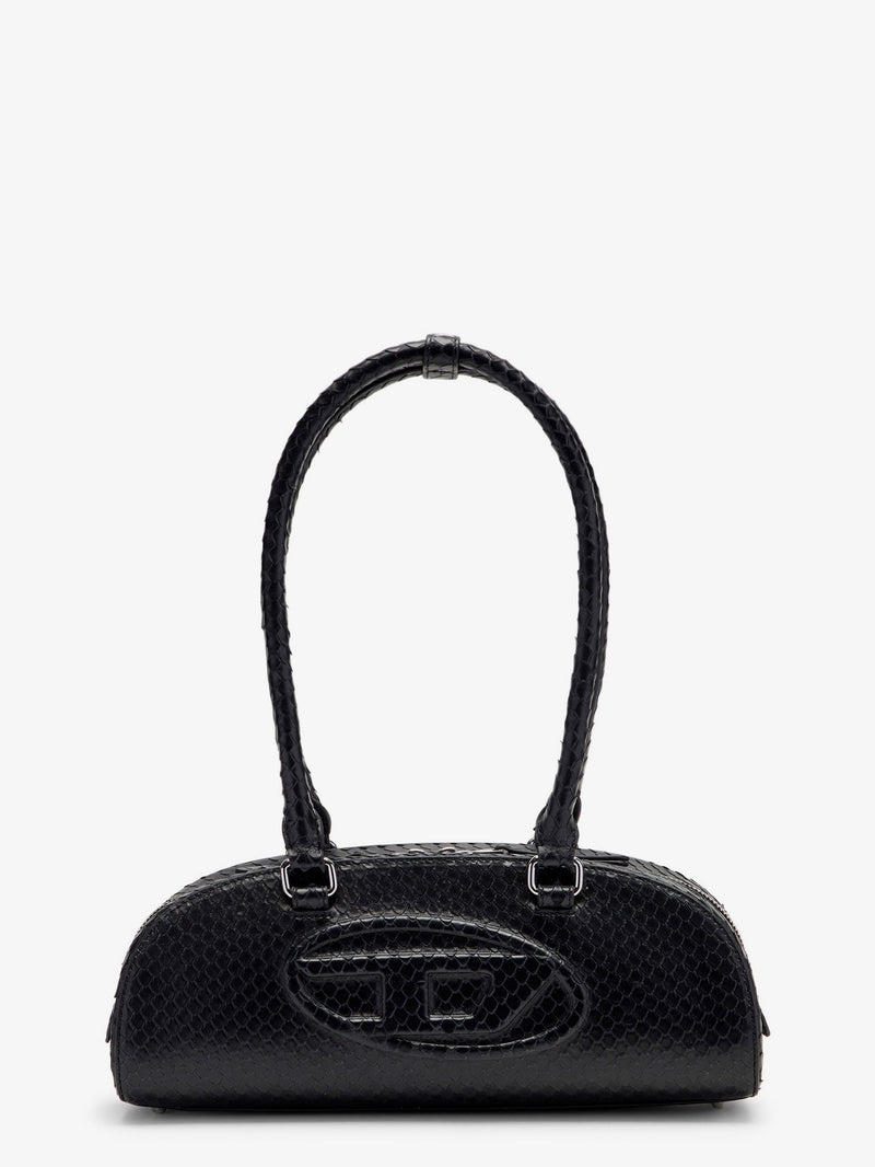 Diesel Bolso al hombro Diesel 1Dr de piel efecto pitón negro - World Class Fashion