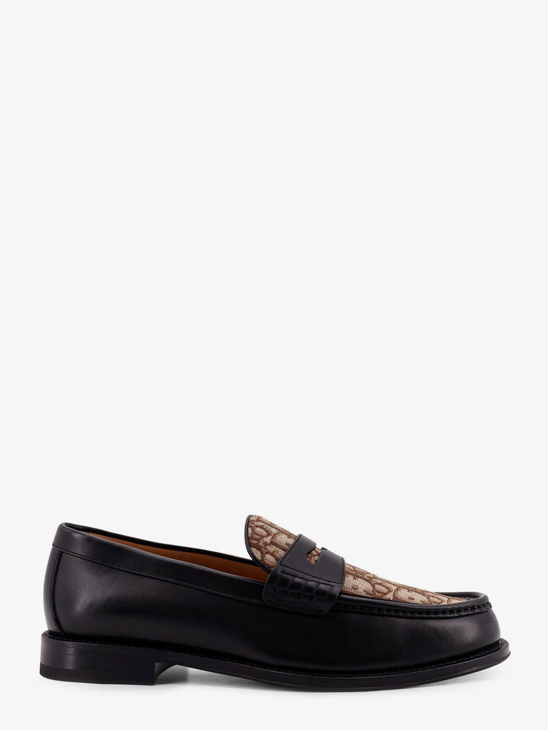 Dior Mocasines Dior de piel con detalle Oblique para hombre, color negro - World Class Fashion