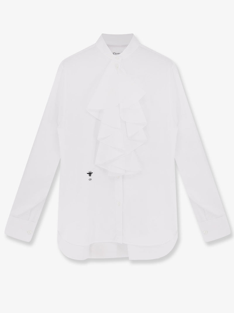 Dior Dior Cotton Jabot Shirt White Women - World Class Fashion