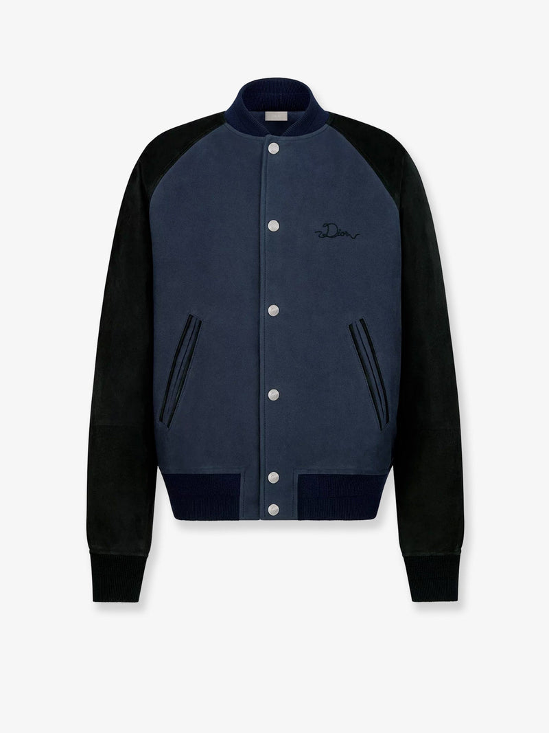 Dior Dior Ribbon College Bomber Blue - World Class Fashion