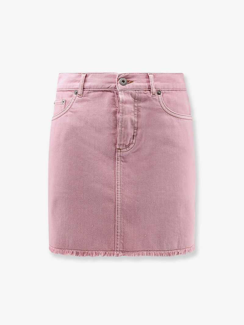 Dior Dior Falda de Algodón Rosa Mujer - World Class Fashion