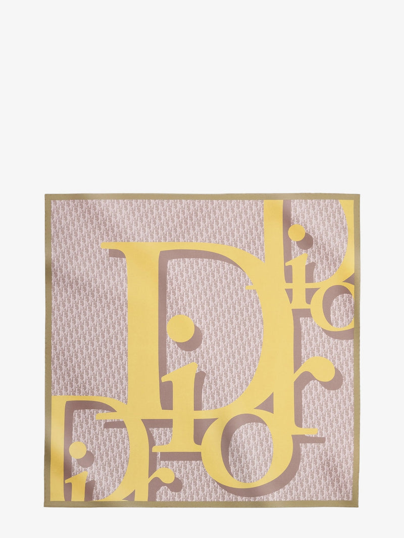 Dior Dior Dior Infini 70 Squared Silk Scarf Pink - World Class Fashion