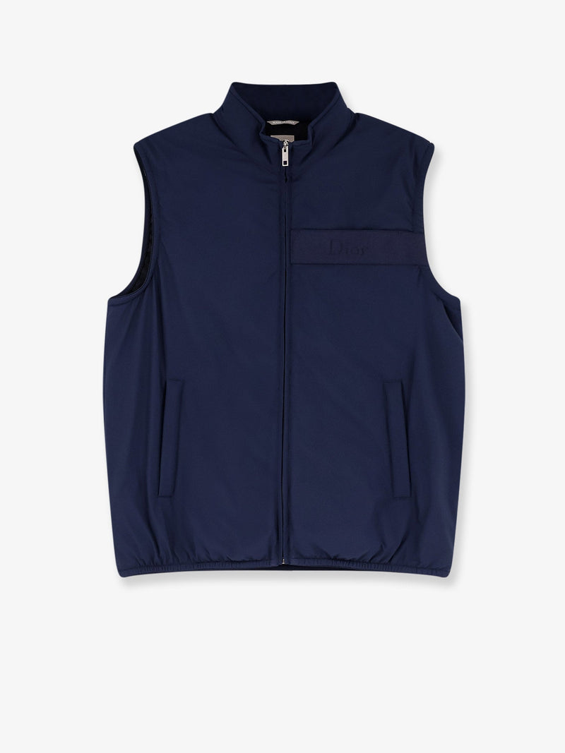 Dior Dior Sleeveless Padded Jacket Blue Men - World Class Fashion