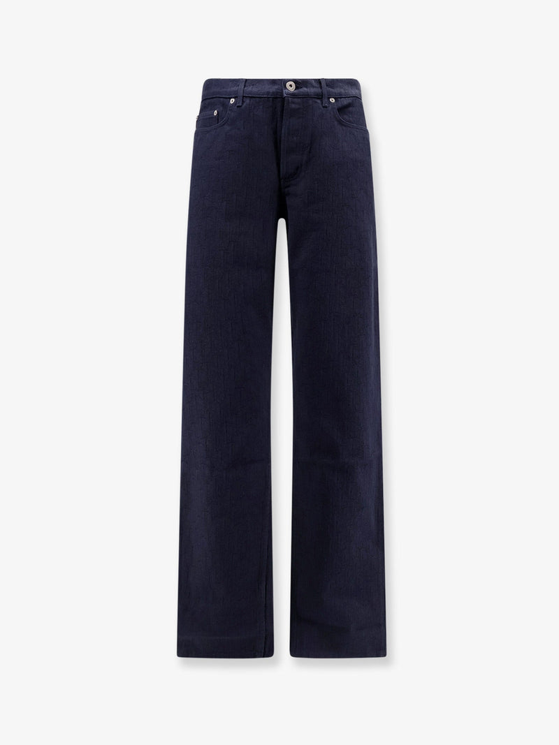 Dior Dior Jeans de Algodón con Motivo Oblique Azules para Hombre - World Class Fashion