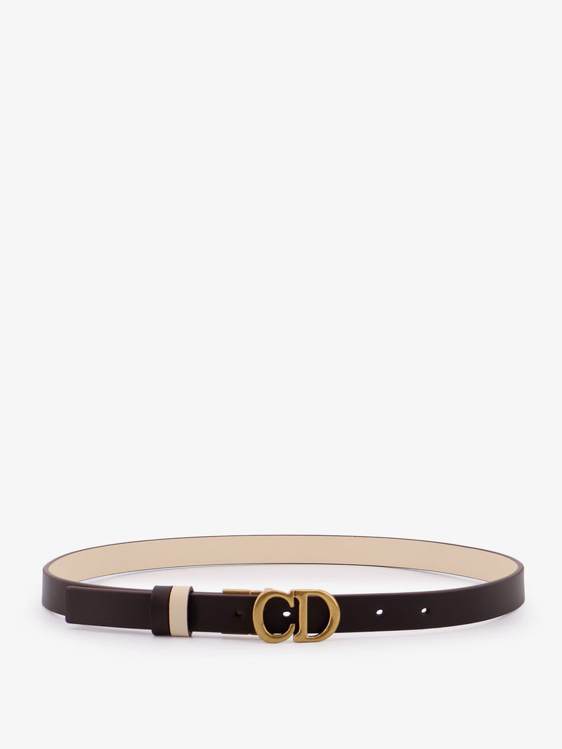 Dior Dior Leather Saddle Belt Brown Women - World Class Fashion