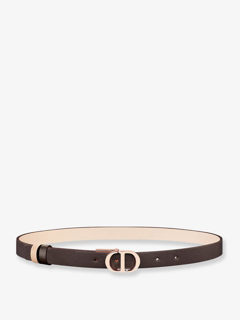 Dior Dior CD 30 Montaigne Leather Belt Brown - World Class Fashion