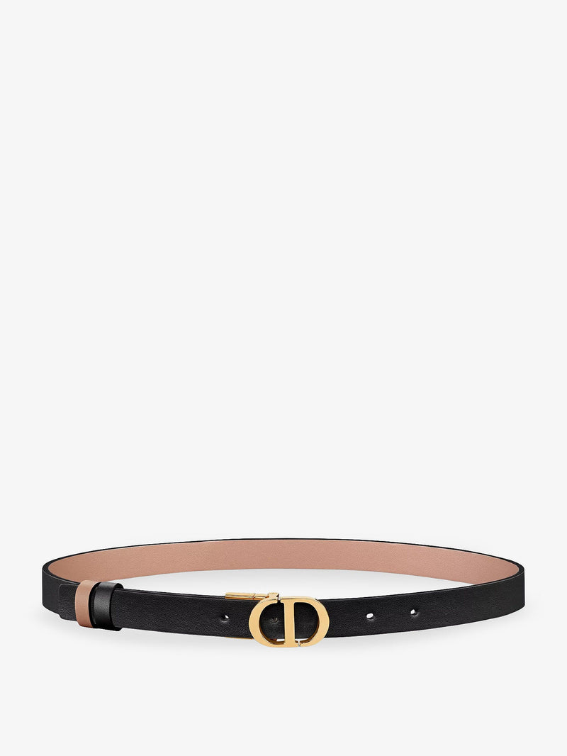 Dior Dior Montaigne Reversible Leather Belt Black - World Class Fashion