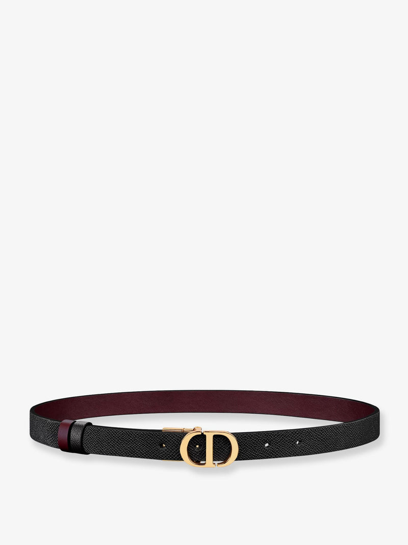 Dior Dior CD 30 Montaigne Leather Belt Black - World Class Fashion