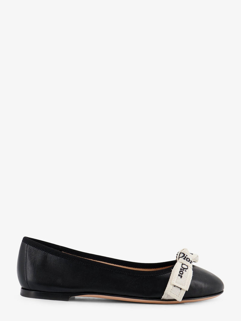 Dior Dior J'Adior Leather Ballerinas Black - World Class Fashion