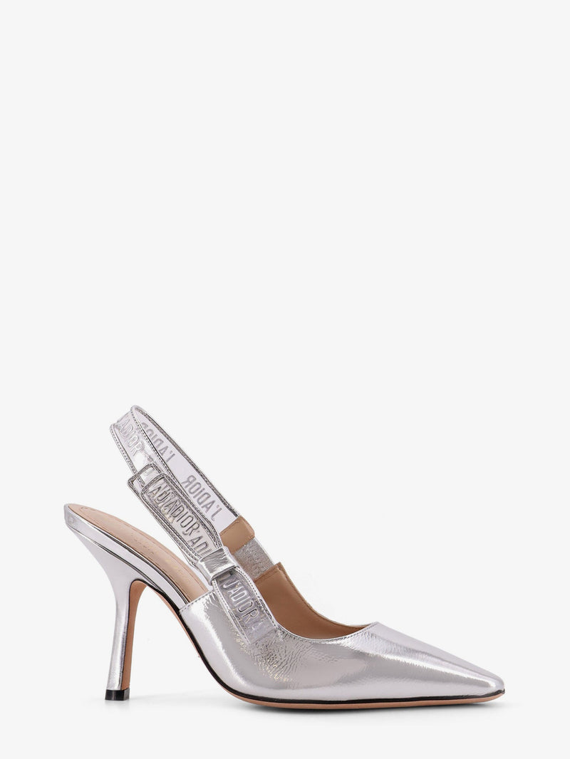 Dior Zapatos de tacón Dior J'Adior de piel laminada plateada - World Class Fashion