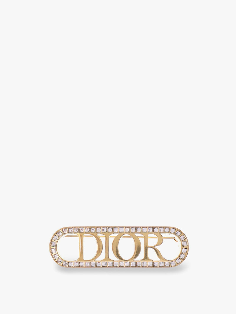 Dior Dior Dio(R) Evolution Brass Brooch Gold - World Class Fashion