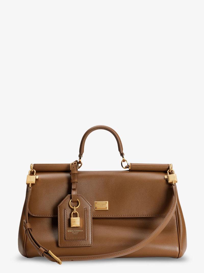 Dolce & Gabbana Dolce & Gabbana My Sicily Leather Crossbody Bag Brown - World Class Fashion