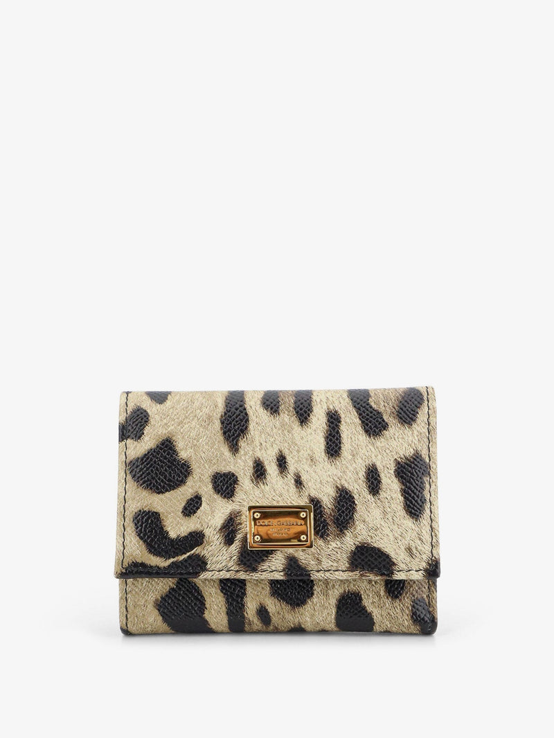 Dolce & Gabbana Dolce & Gabbana Hammered Leather Wallet Animal Print - World Class Fashion