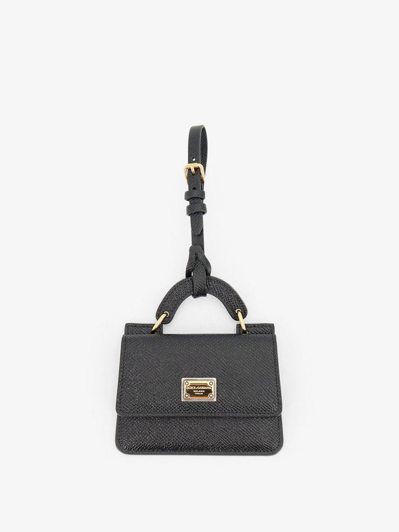 Dolce & Gabbana Dolce & Gabbana Hammered Leather Card Holder Black - World Class Fashion