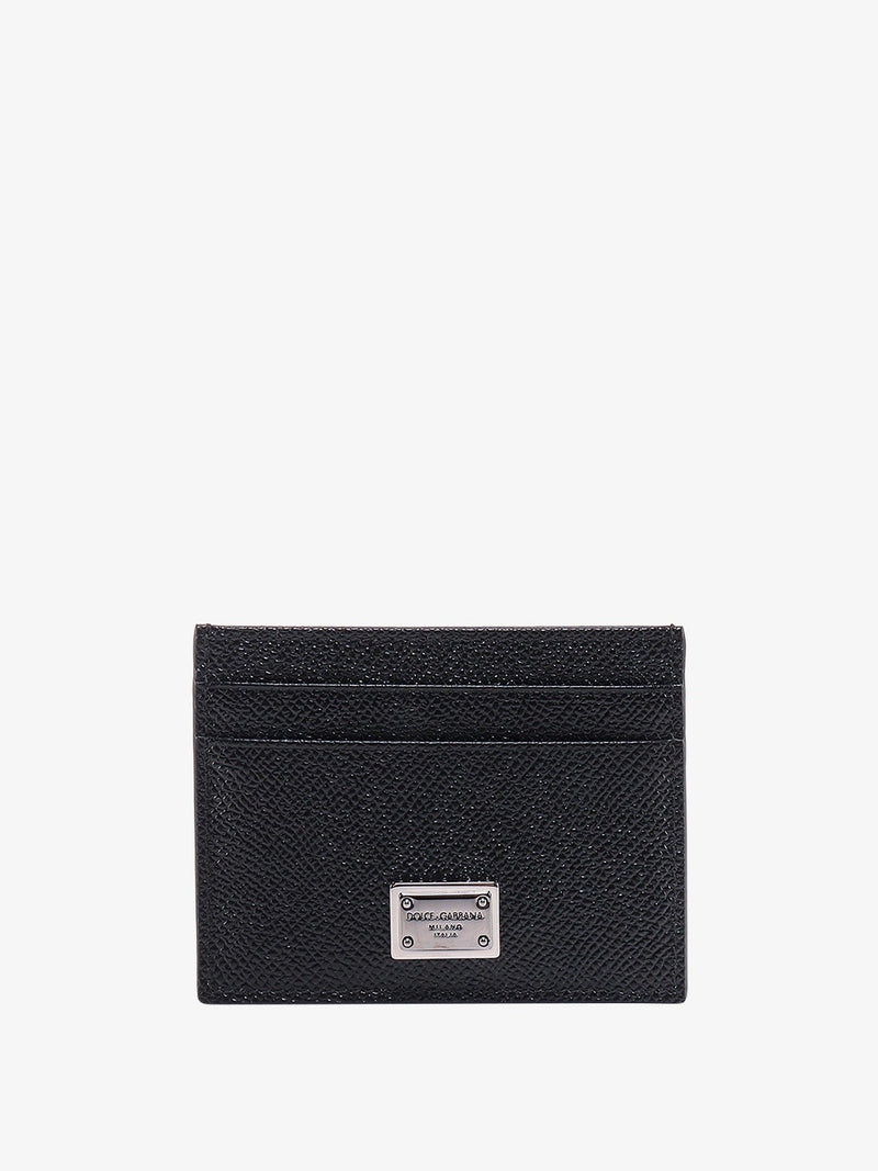 Dolce & Gabbana Dolce & Gabbana Leather Card Holder Black - World Class Fashion