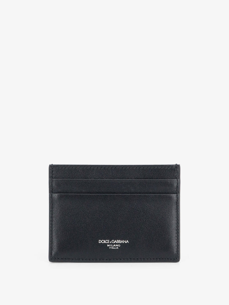 Dolce & Gabbana Dolce & Gabbana Leather Card Holder Black - World Class Fashion