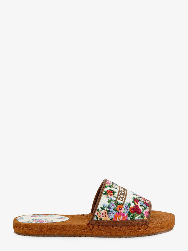 Dolce & Gabbana Dolce & Gabbana Alpargatas de Lona Beige para Mujer - World Class Fashion