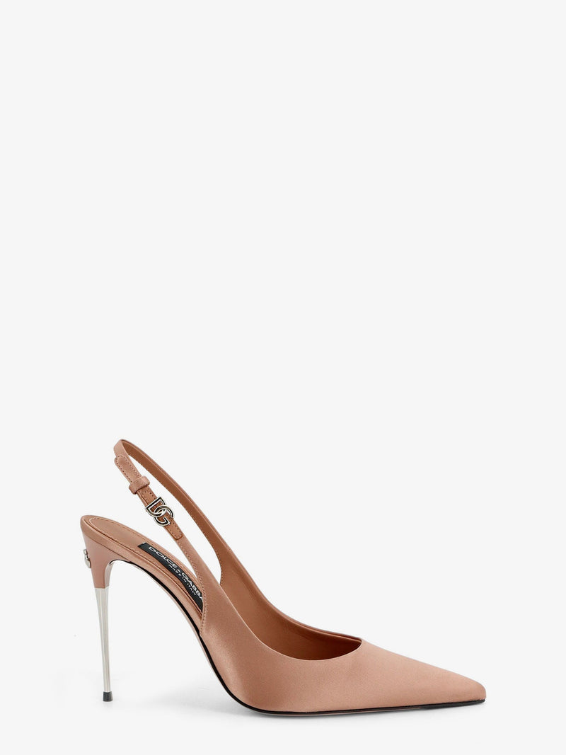 Dolce & Gabbana Zapatos de salón Dolce & Gabbana de satén beige para mujer - World Class Fashion