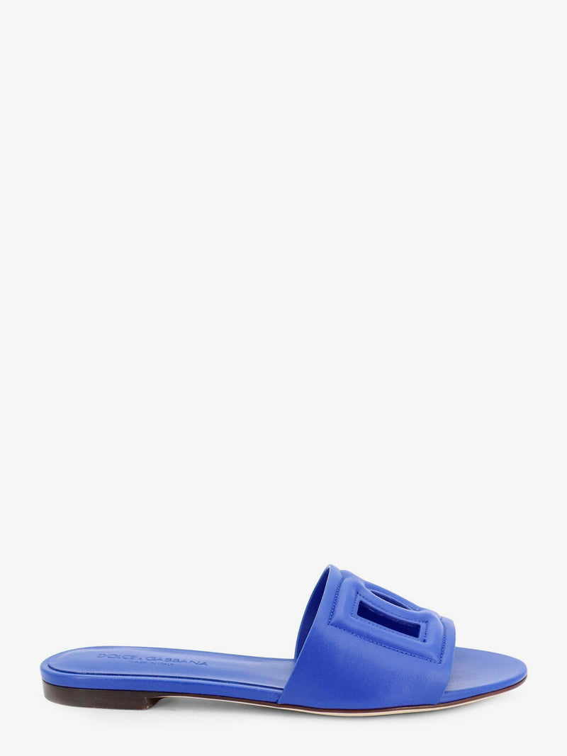 Dolce & Gabbana Dolce & Gabbana Leather Sandals Blue Women - World Class Fashion