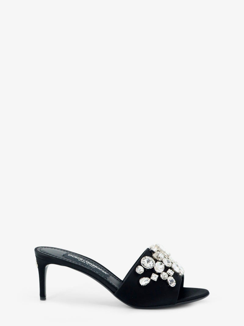 Dolce & Gabbana Dolce & Gabbana Satin Sandals Black Women - World Class Fashion