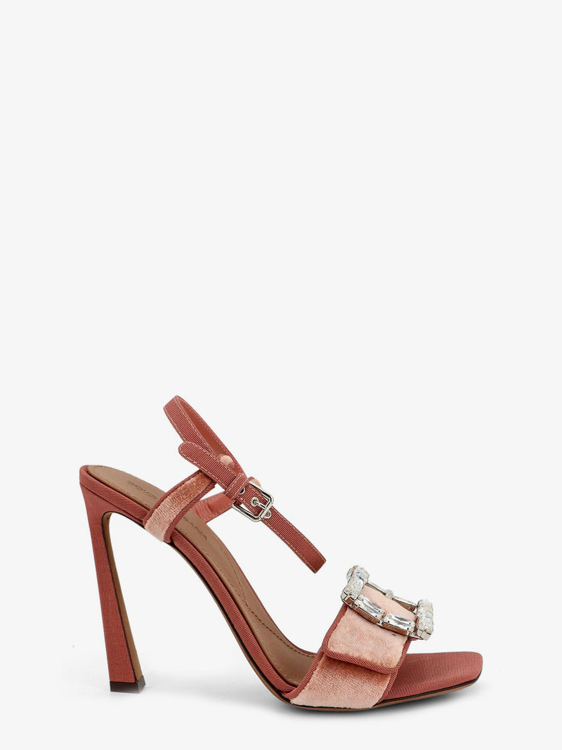 Dolce & Gabbana Dolce & Gabbana Velvet Sandals Pink Women - World Class Fashion