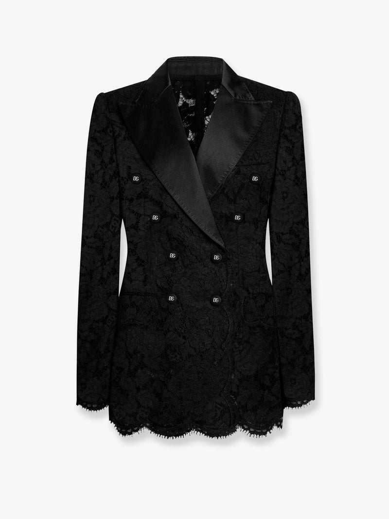 Dolce & Gabbana Dolce & Gabbana Lace Blazer Black Women - World Class Fashion