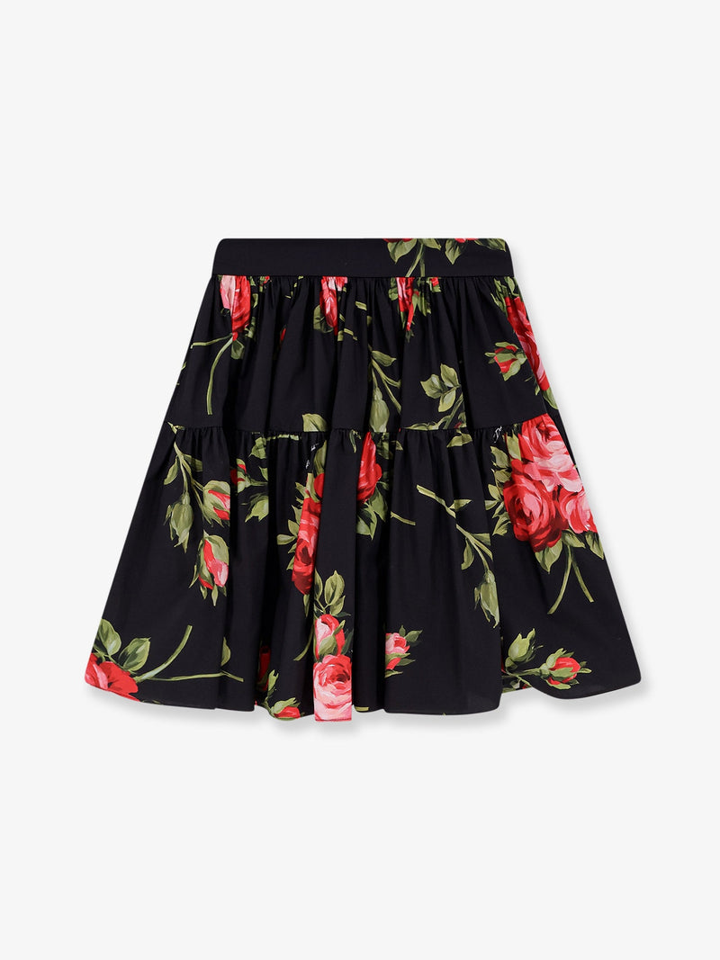 Dolce & Gabbana Dolce & Gabbana Falda de algodón Multicolor Mujer - World Class Fashion