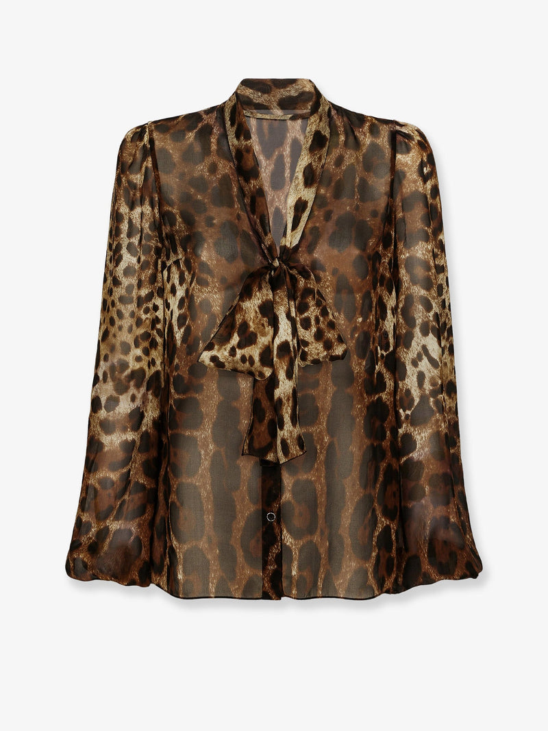Dolce & Gabbana Dolce & Gabbana Chiffon Shirt Animal Print Women - World Class Fashion
