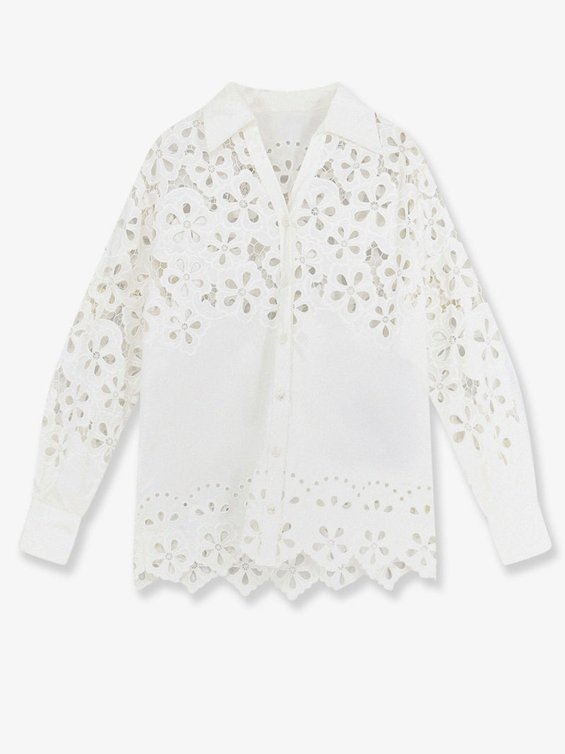 Dolce & Gabbana Dolce & Gabbana Cotton Shirt with Cut-Out Details White - World Class Fashion