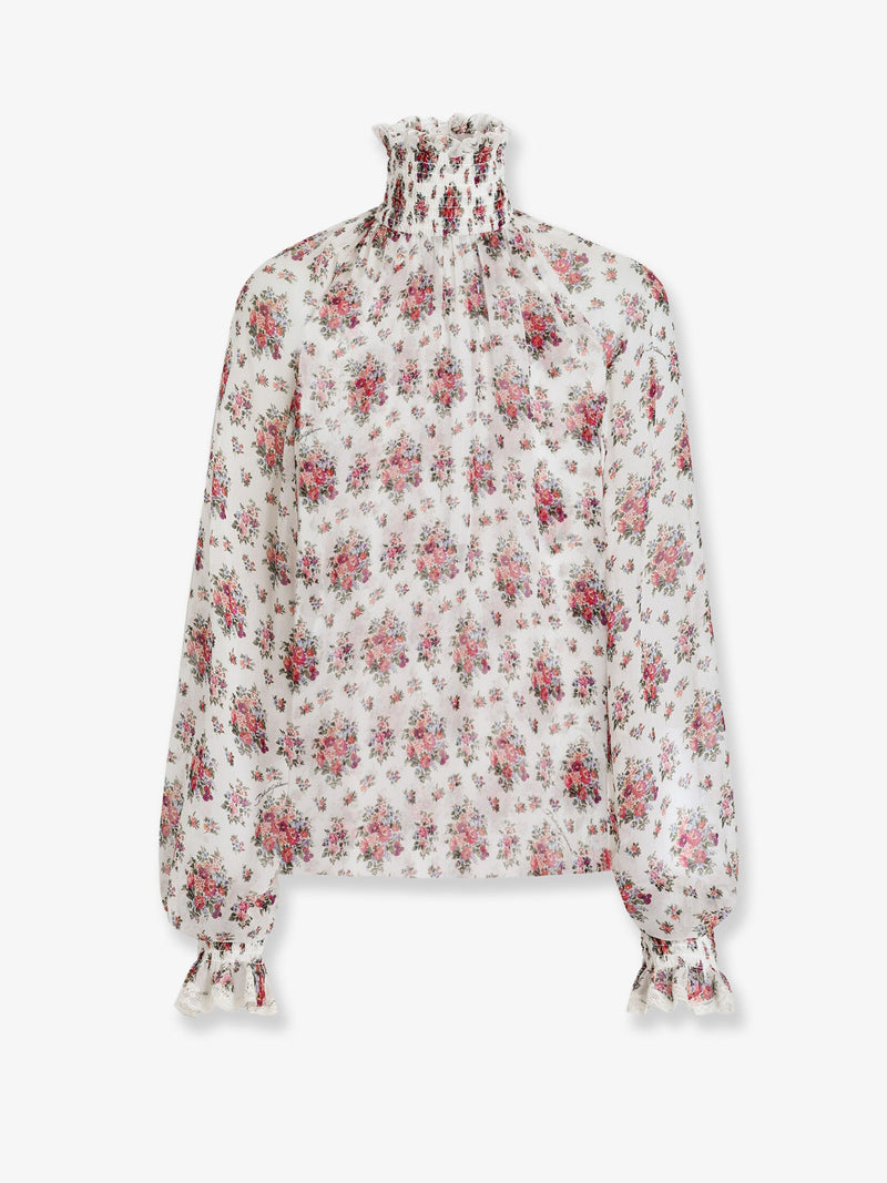 Dolce & Gabbana Dolce & Gabbana Chiffon Shirt White Women - World Class Fashion
