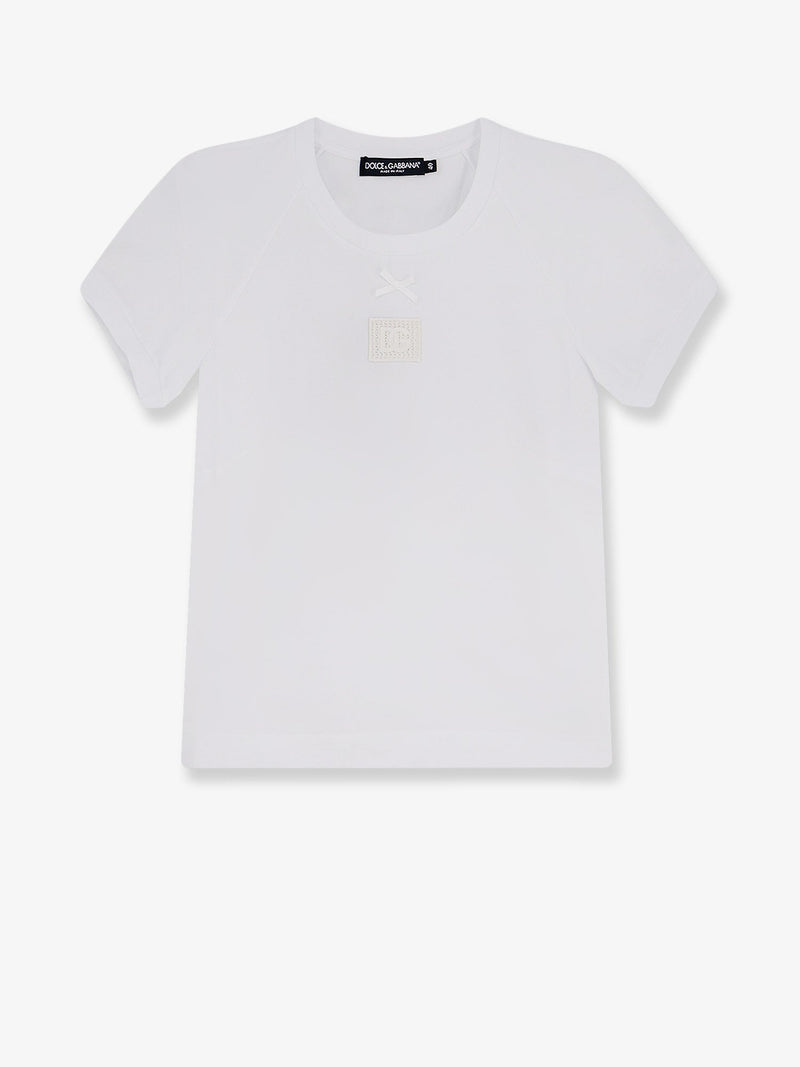 Dolce & Gabbana Dolce & Gabbana Cotton T-Shirt with Logo White - World Class Fashion