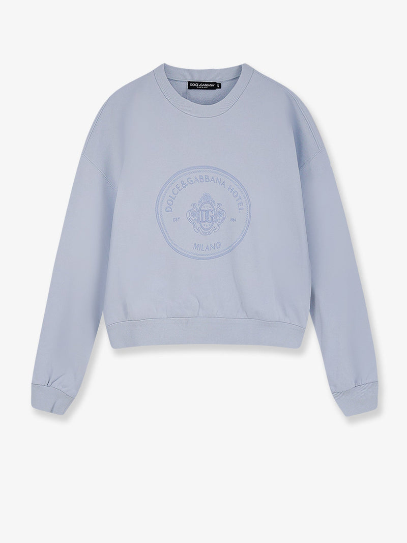 Dolce & Gabbana Dolce & Gabbana Cotton Sweatshirt Blue Women - World Class Fashion