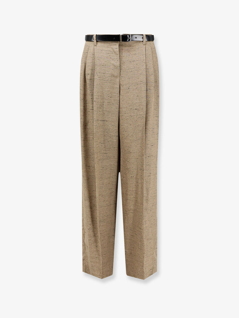Dolce & Gabbana Dolce & Gabbana Mélange Trousers Beige Women - World Class Fashion