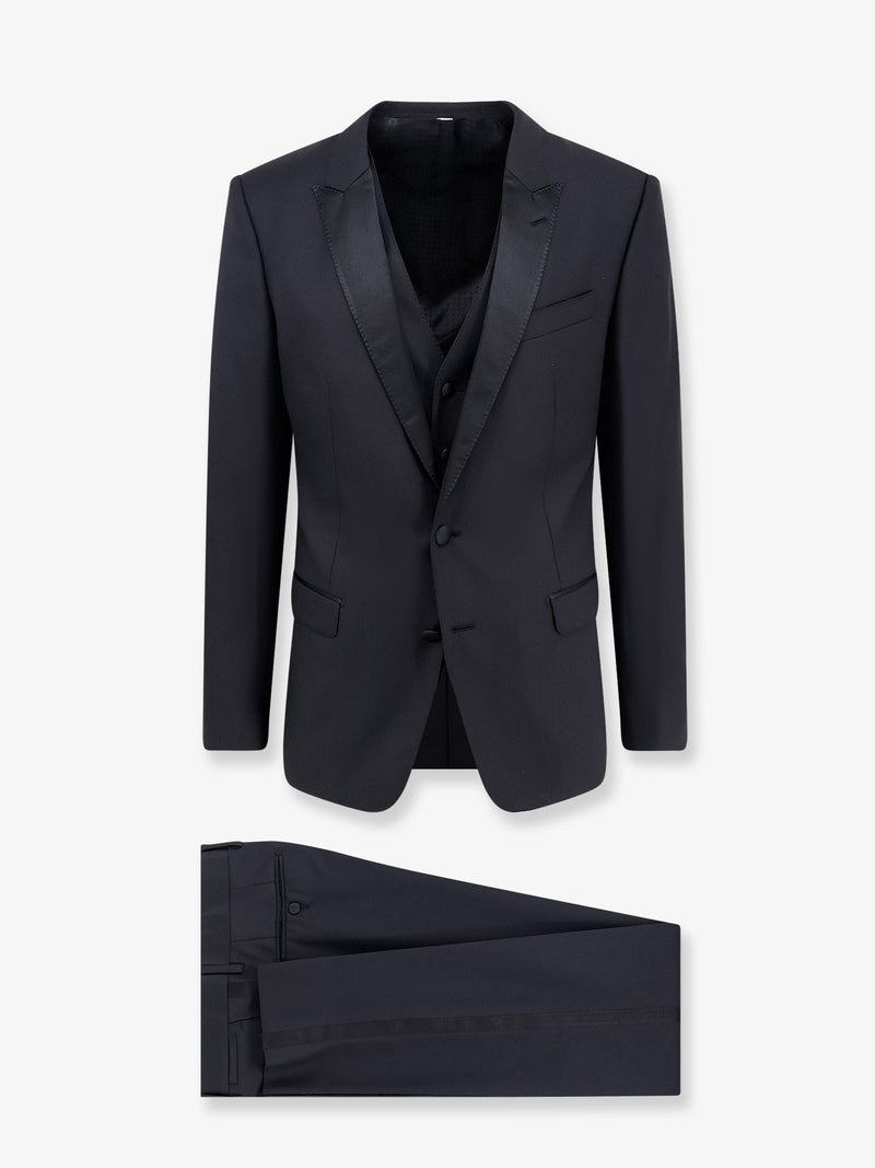 Dolce & Gabbana Dolce & Gabbana Martini Tuxedo with Vest Black - World Class Fashion