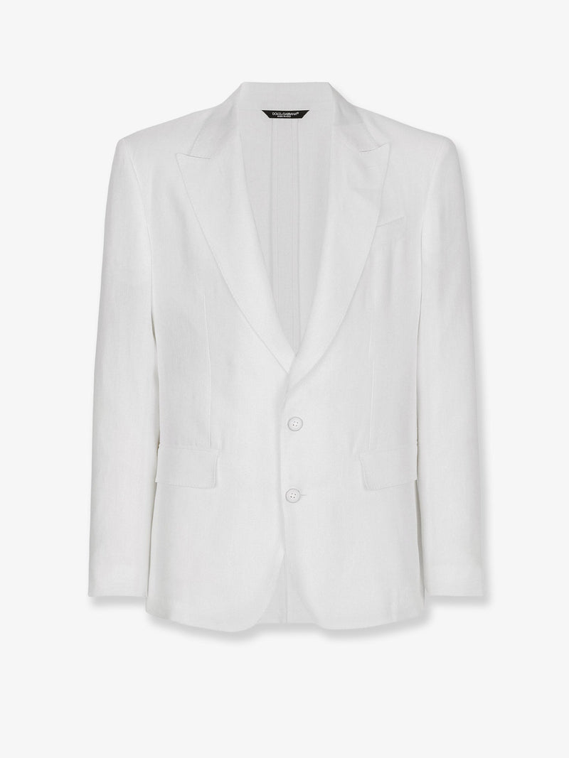 Dolce & Gabbana Dolce & Gabbana Sicilia Linen Blazer White - World Class Fashion
