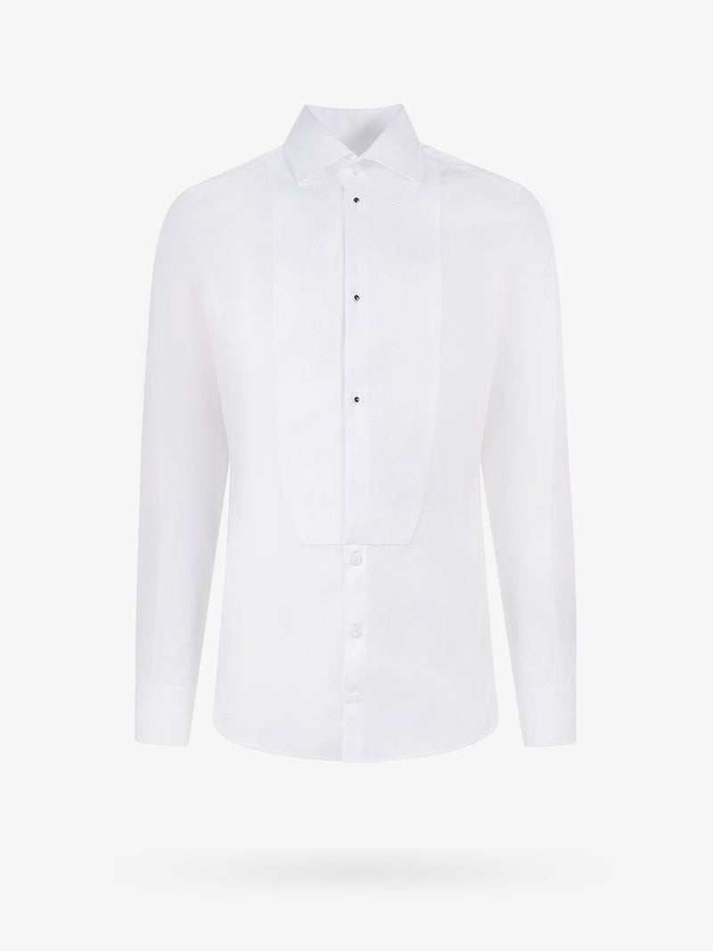 Dolce & Gabbana Dolce & Gabbana Gold Cotton Shirt White - World Class Fashion