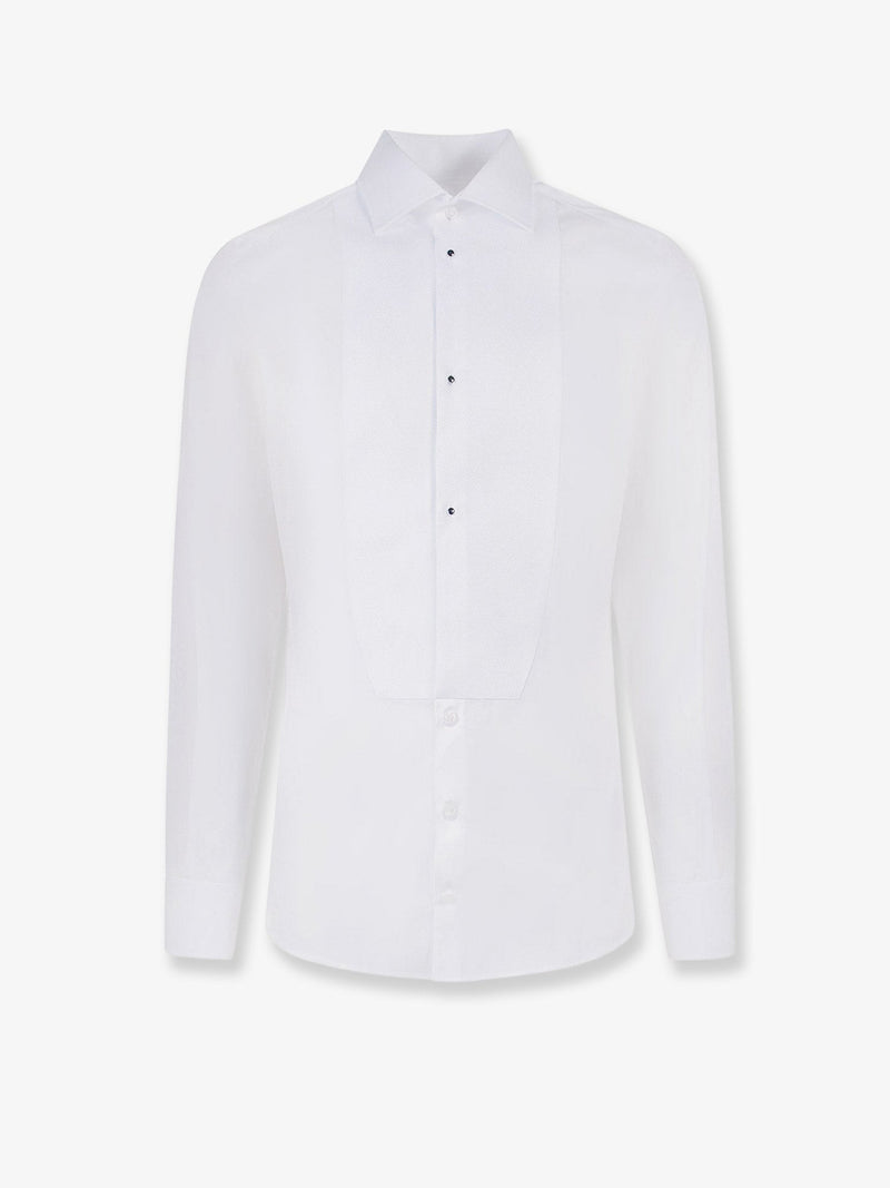Dolce & Gabbana Dolce & Gabbana Cotton Tuxedo Shirt White - World Class Fashion
