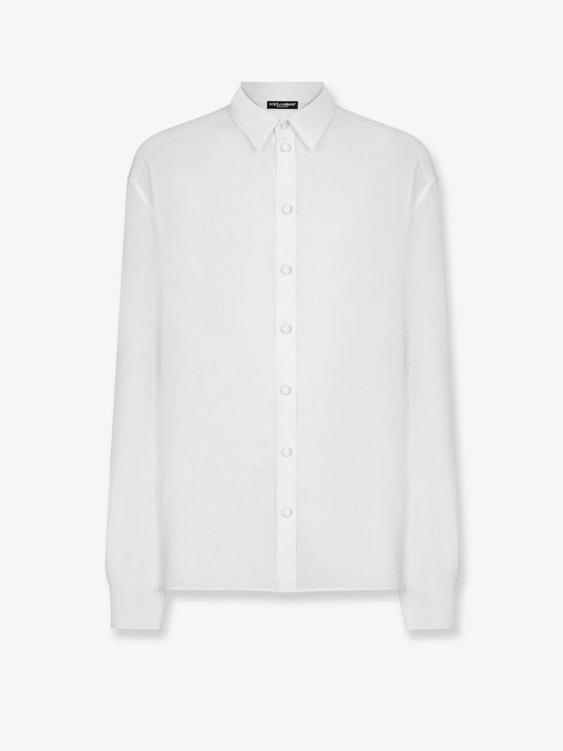 Dolce & Gabbana Dolce & Gabbana Silk Shirt White Men - World Class Fashion