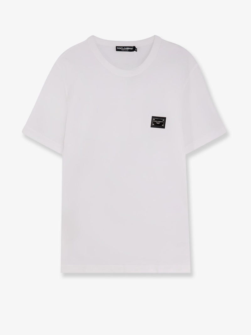 Dolce & Gabbana Camiseta de algodón Dolce & Gabbana Blanca Hombre - World Class Fashion