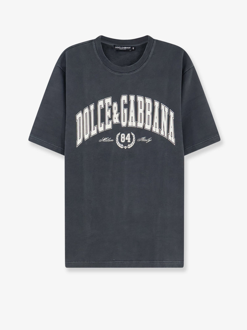 Dolce & Gabbana Dolce & Gabbana Cotton T-Shirt Grey Men - World Class Fashion