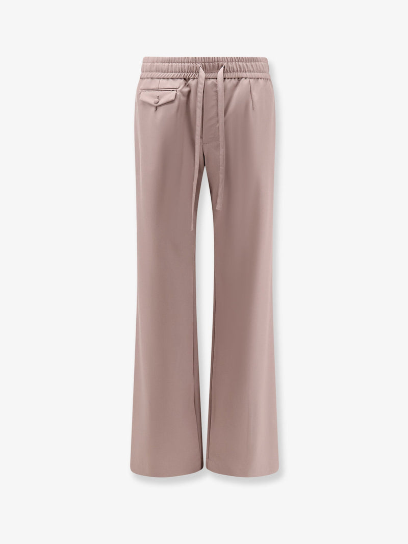 Dolce & Gabbana Dolce & Gabbana Virgin Wool Trousers Pink - World Class Fashion