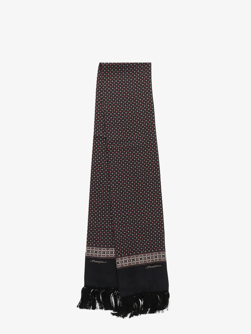 Dolce & Gabbana Dolce & Gabbana Silk Scarf Black Men - World Class Fashion