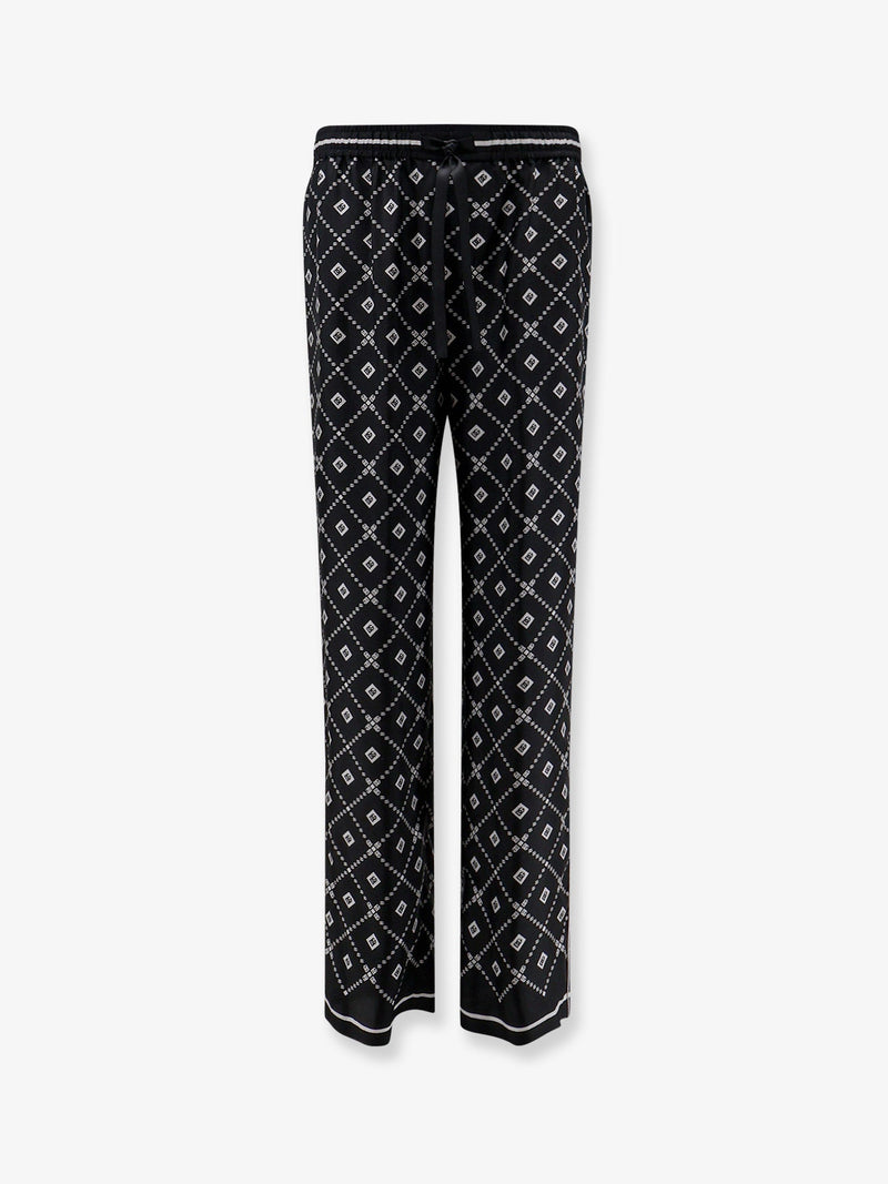 Dolce & Gabbana Dolce & Gabbana Silk Trousers Black Men - World Class Fashion