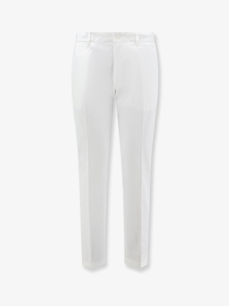 Dolce & Gabbana Dolce & Gabbana Stretch Cotton Trousers White Men - World Class Fashion